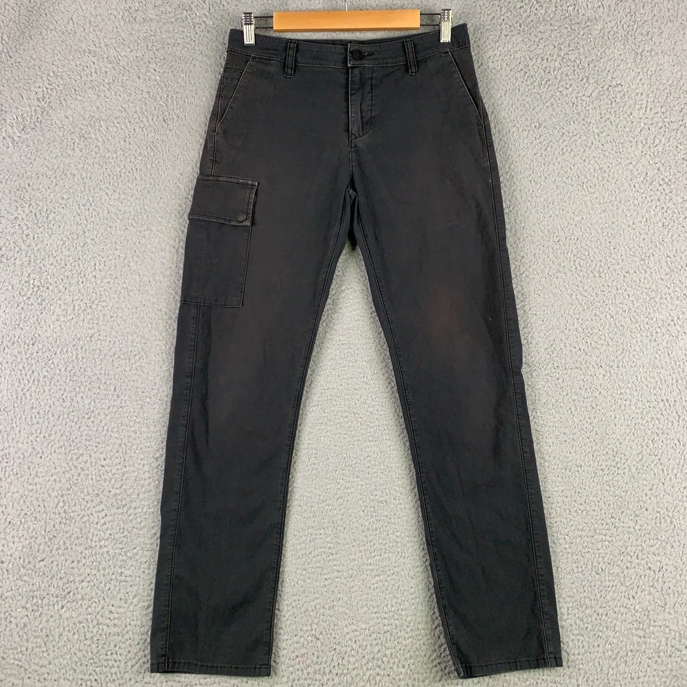 Mission Workshop Dume Cargo Pants Mens 29 Black Slim Straight Fit Stretch Twill